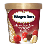 Haagen-Dazs Ice Cream White Chocolate Raspberry Truffle Full-Size Picture